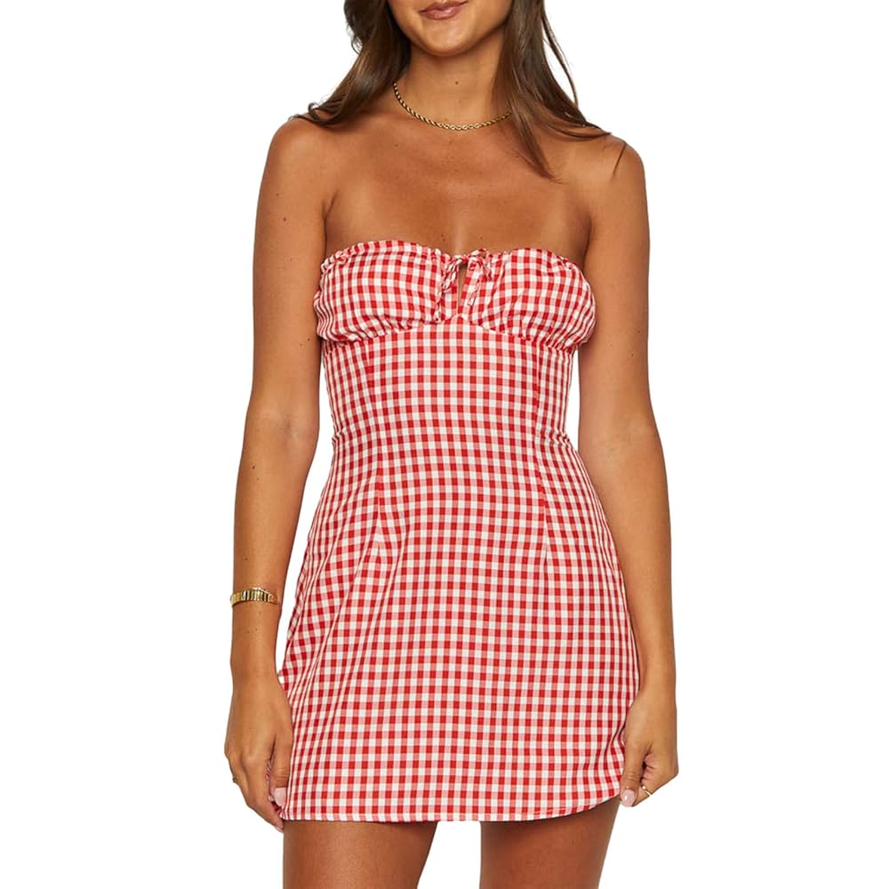 Amazon.com: Women Summer Y2k Tube Dress Dress Strapless